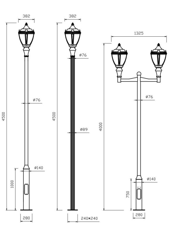 outdoor post lighting