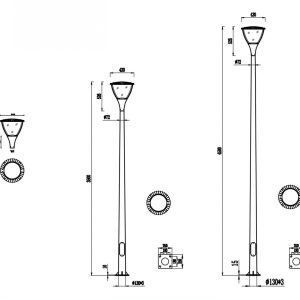 exterior led pole lights