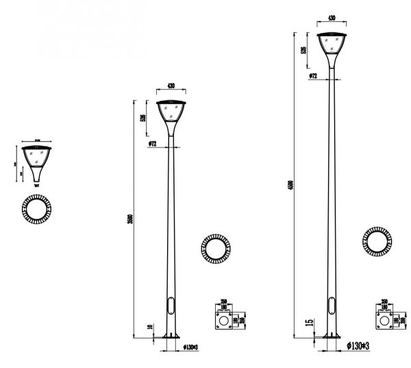 exterior led pole lights