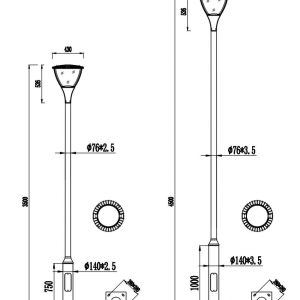 victorian lamp post lights