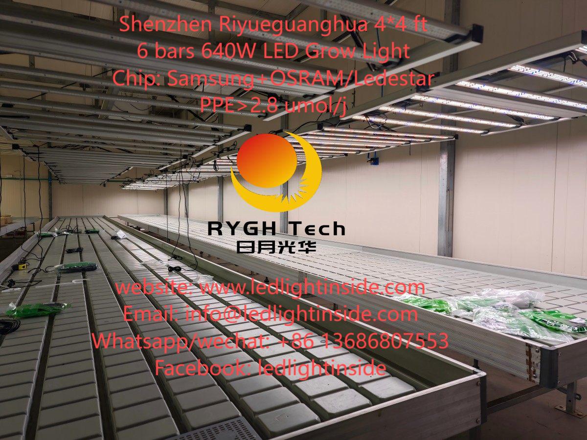 1.1m 640w foldable led grow light project cases 1