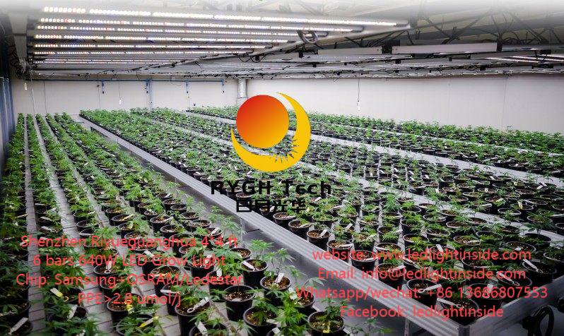 1.1m 640w foldable led grow light project cases 8