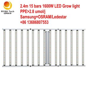 2.4m 15 bars 1600W Foldable led grow light